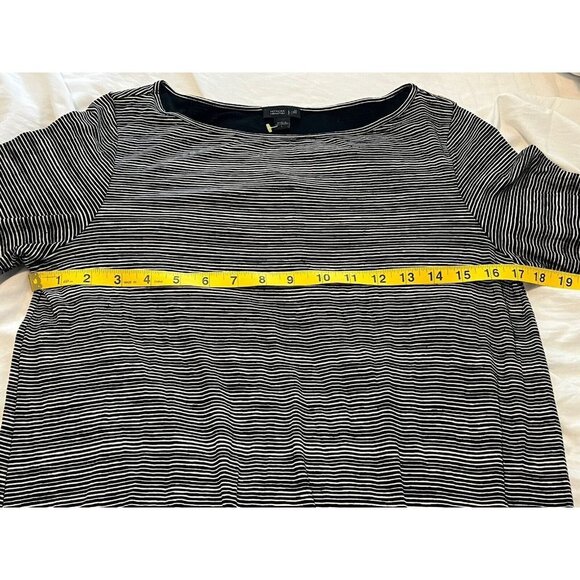 J. JILL Wherever Collection Striped Long Sleeve tunic Top Sz Small - Picture 10 of 13